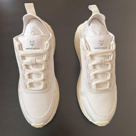 Naked Wolfe DRIP WHITE NYLON Sneakers Men’s 7 Women 9 - Picture 7 of 11